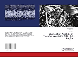 Seller image for Combustion Analysis of Thumba Vegetable Oil in C.I. Engine for sale by moluna