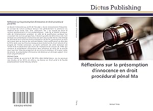 Bild des Verkufers fr Rflexions sur la prsomption d\ innocence en droit procdural pnal marocain zum Verkauf von moluna