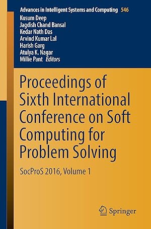 Bild des Verkufers fr Proceedings of Sixth International Conference on Soft Computing for Problem Solving zum Verkauf von moluna