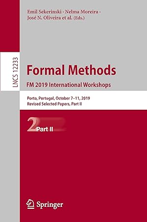 Seller image for Formal Methods. FM 2019 International Workshops for sale by moluna