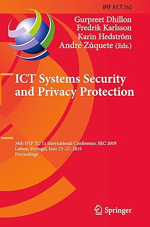 Image du vendeur pour ICT Systems Security and Privacy Protection mis en vente par moluna
