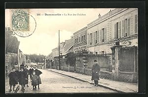 Carte postale Dammartin, La Rue des Oulches, vue partielle