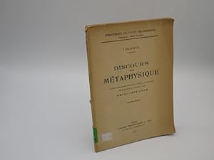 Bild des Verkufers fr Discours de Metaphysique. Bibliotheque des Textes Philosophiques. zum Verkauf von Antiquariat Bookfarm