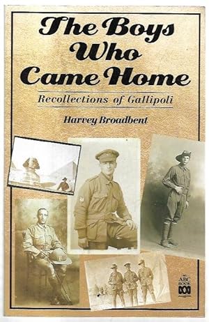 Immagine del venditore per The Boys Who Came Home Recollections of Gallipoli. venduto da City Basement Books