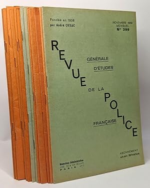 13 numéros discontinus de Revue de la Police - générale d'études - entre 1969 et 1972 - fondée en...
