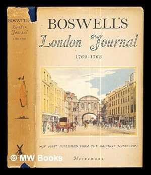 Bild des Verkufers fr Boswell's London journal, 1762-1763 / edited by Frederick A. Pottle zum Verkauf von MW Books