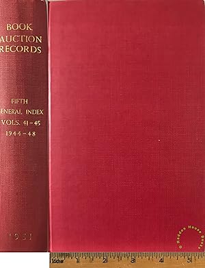 Fifth general index to book-auction records for the years 1944 - 1948 (volumes XLI-XLV)