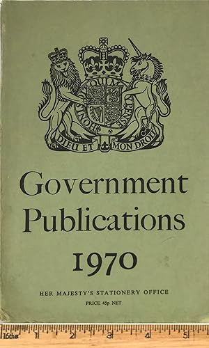 Catalogue of Government Publications 1970