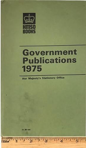 Catalogue of Government Publications 1975