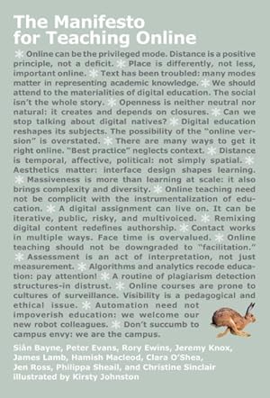 Imagen del vendedor de Manifesto for Teaching Online a la venta por GreatBookPricesUK