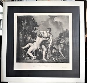 Venus y Adonis. Mitología. Florentino Decraene o De Craene (Tournai, 1793-Madrid, 1852)