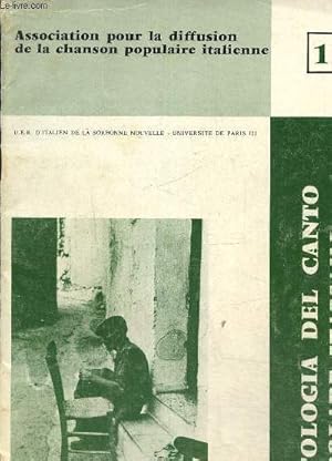 Seller image for Antologia del canto popolare italiano for sale by Le-Livre