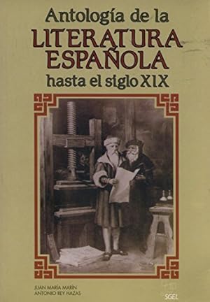 Seller image for Antologa de la literatura espaola hasta el siglo XIX. for sale by La Librera, Iberoamerikan. Buchhandlung