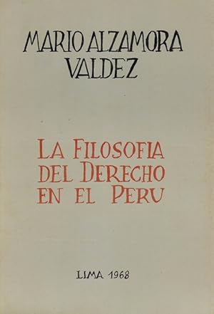 Bild des Verkufers fr Filosofa del Derecho en el Per, La. zum Verkauf von La Librera, Iberoamerikan. Buchhandlung