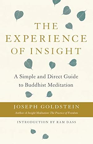 Imagen del vendedor de The Experience of Insight: A Simple and Direct Guide to Buddhist Meditation by Goldstein, Joseph [Paperback ] a la venta por booksXpress