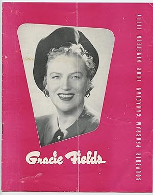 Gracie Fields Souvenir Program, Canadian Tour, Nineteen Fifty