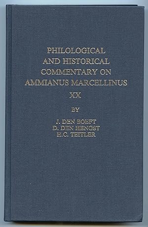 Bild des Verkufers fr Philological and Historical Commentary on Ammianus Marcellinus XX zum Verkauf von Attic Books (ABAC, ILAB)