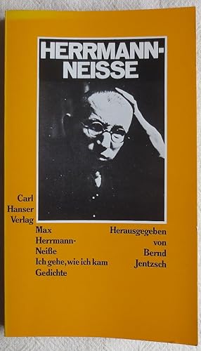 Ich gehe, wie ich kam : Gedichte ; im Anh. "Die bürgerliche Literaturgeschichte und das Proletariat"