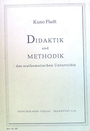 Seller image for Didaktik und Methodik des mathematischen Unterrichts. for sale by books4less (Versandantiquariat Petra Gros GmbH & Co. KG)