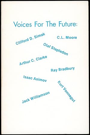 Seller image for VOICES FOR THE FUTURE: ESSAYS ON MAJOR SCIENCE FICTION WRITERS. VOLUME I. for sale by John W. Knott, Jr, Bookseller, ABAA/ILAB