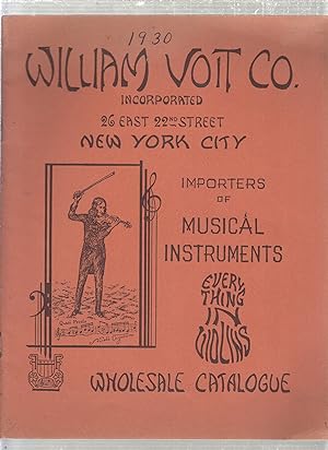 (Musical Instrument catalogue) William Voit Co. Importers of Musical Instruments Wholesale Catalo...