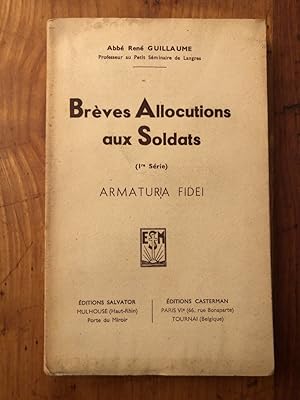 Seller image for Brves allocutions aux soldats for sale by Librairie des Possibles