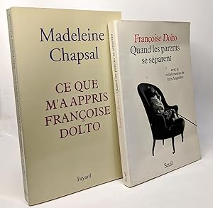 Seller image for Ce que m'a appris Franoise Dolto + Quand les parents se sparent (avec la collaboration de Ins Anglino) --- 2 volumes for sale by crealivres