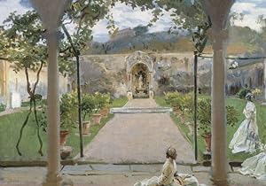 Image du vendeur pour John Singer Sargent At Torre Galli Ladies In A Garden Painting Postcard mis en vente par Postcard Finder