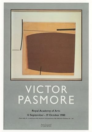 Victor Pasmore Brown Development 2 Painting 1980 Exhibition Postcard