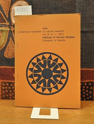 Mila. A biannual newsletter of cultural research. Volume 3, No. 1 1972.