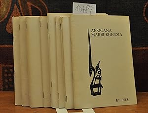 Africana Marburgensia. 10 Vols, I, 1 - V, 2, 1969 - 1972.