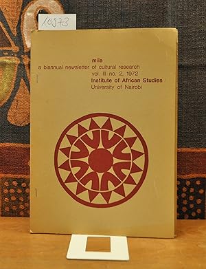 Mila. A biannual newsletter of cultural research. Volume 3, No. 2, 1972.