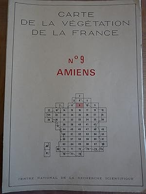 Carte de la végétation de la France n° 9. AMIENS