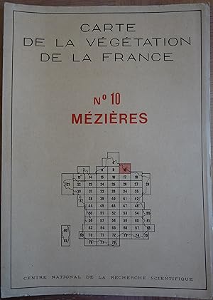 Carte de la végétation de la France n° 10. Mézières