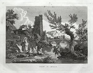 MILAN, MILANO, ITALY G.Cooke Original Antique Print 1817