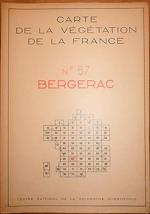 Carte de la végétation de la France n° 57. Bergerac