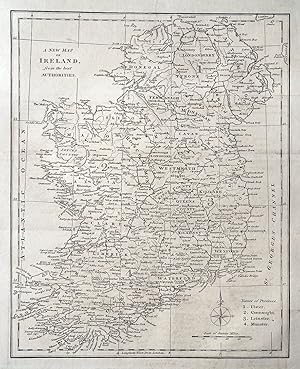 IRELAND, G.A.Cooke Original Antique Map 1817