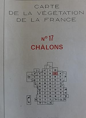 Carte de la végétation de la France n° 17. CHALONS