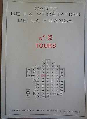 Carte de la végétation de la France n° 32. TOURS