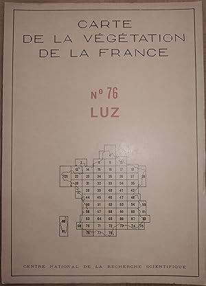 Carte de la végétation de la France n° 76. Luz