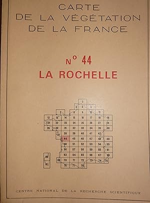 Carte de la végétation de la France n° 44. La Rochelle
