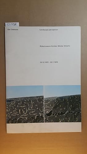 Imagen del vendedor de Landscape perception. Rijksmuseum Krller-Mller Otterlo 10.12.1972 - 22.1.1973. a la venta por Gebrauchtbcherlogistik  H.J. Lauterbach