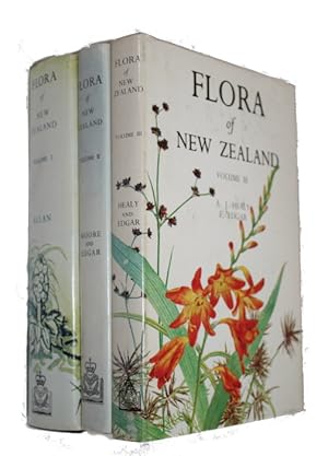 Bild des Verkufers fr Flora of New Zealand, Vol.I-III zum Verkauf von PEMBERLEY NATURAL HISTORY BOOKS BA, ABA