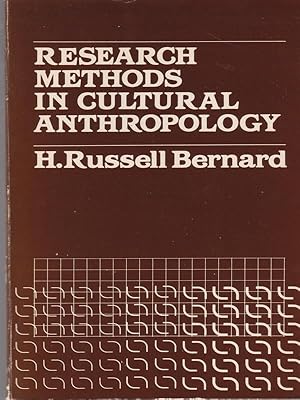 Bild des Verkufers fr Research methods in cultural anthropology zum Verkauf von Librodifaccia