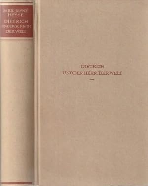 Imagen del vendedor de Dietrich und der Herr der Welt. a la venta por Versandantiquariat Dr. Uwe Hanisch