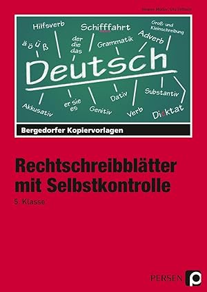 Bild des Verkufers fr Rechtschreibblaetter mit Selbstkontrolle. 5. Schuljahr zum Verkauf von moluna