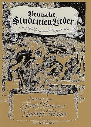 Seller image for Deutsche Studentenlieder Mit Bildern und Singweisen. Illustriert von Franz Pocci und Ludwig Richter for sale by Antiquariat Lcke, Einzelunternehmung