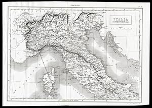 Antique Map-NORTHERN ITALY-Nuova Enciclopedia-1866