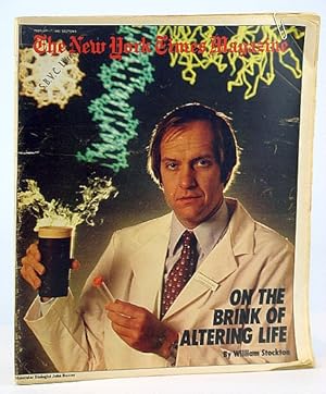 Bild des Verkufers fr The New York Times Magazine, February (Feb.) 17, 1980 - Cover Photo of Molecular Biologist John Baxter / Republican John Anderson zum Verkauf von RareNonFiction, IOBA