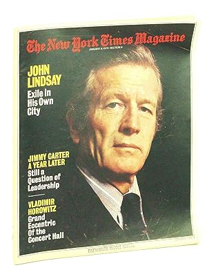 Imagen del vendedor de The New York Times Magazine, January [Jan.] 8, 1978: Mayor John Lindsay Cover Photo a la venta por RareNonFiction, IOBA